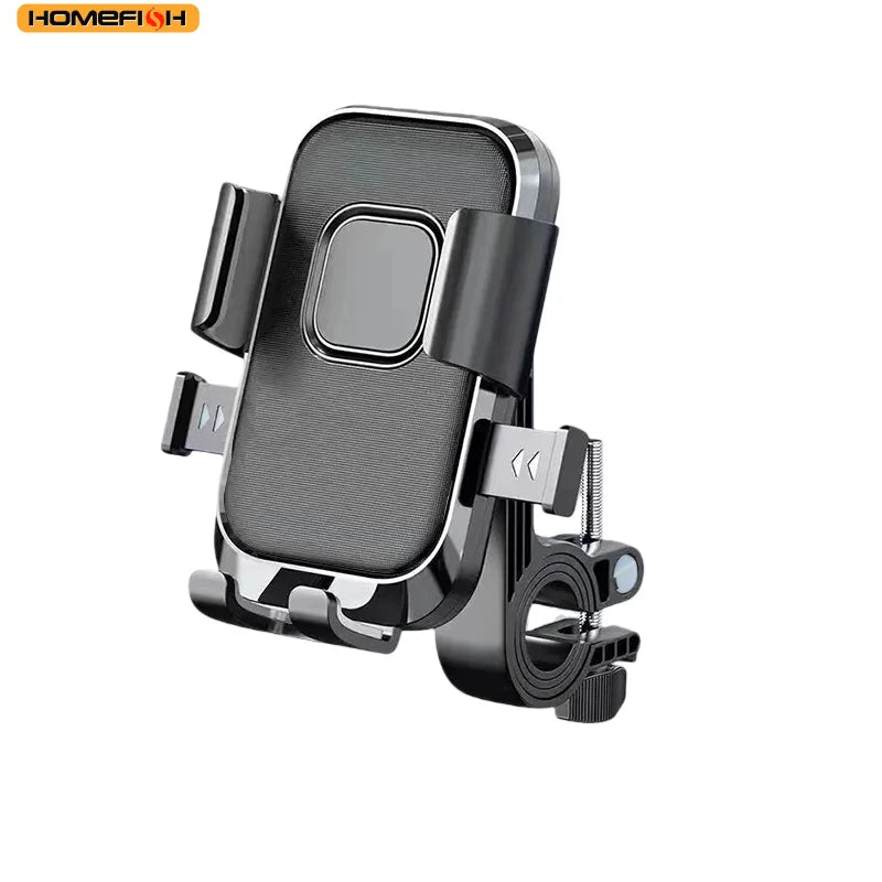 A Rotatable Navigation Stand for Motorcycles, Bicycles and Mobile Phones, Shockproof Riding, Rearview Mirror Version