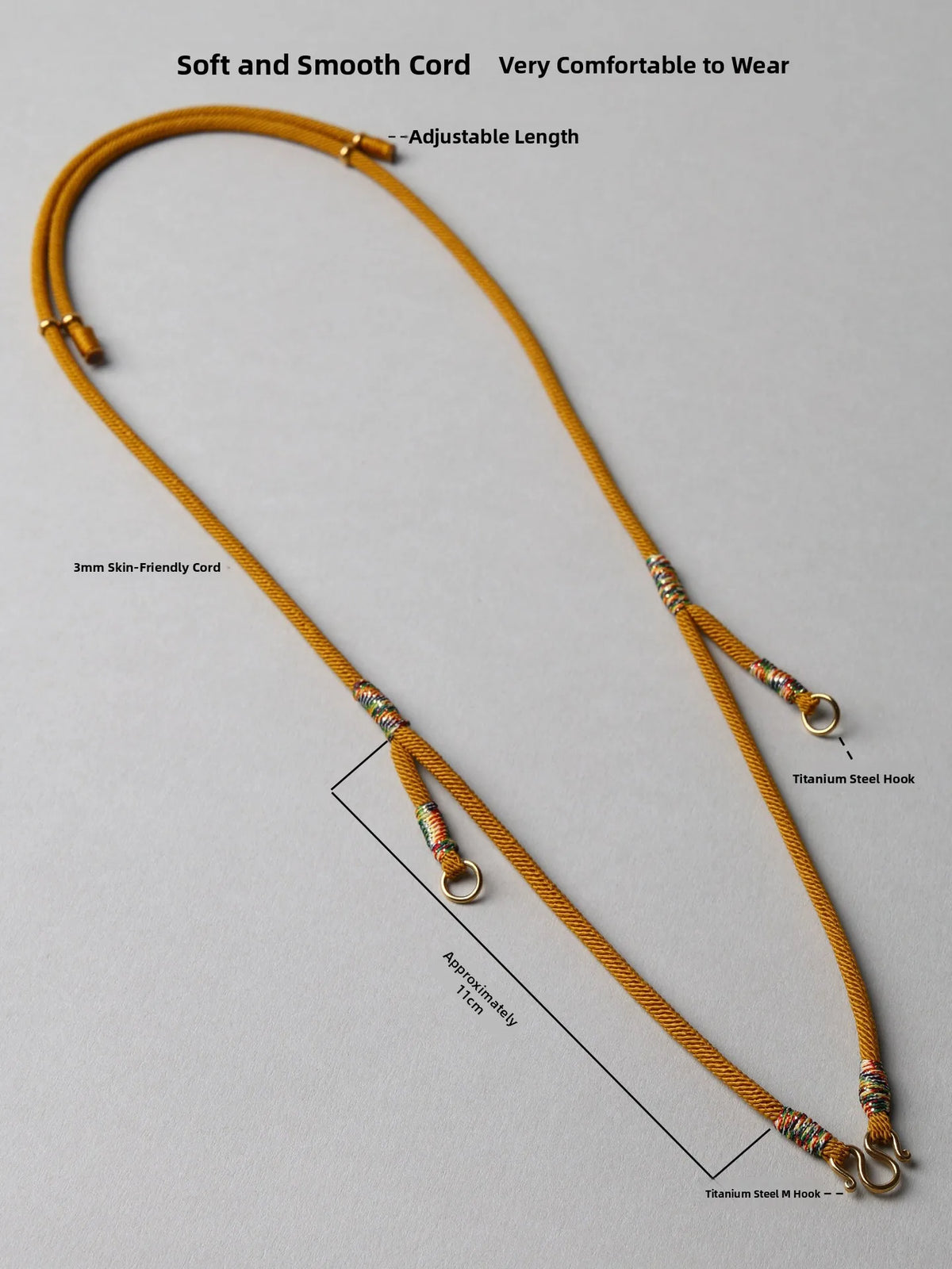 Adjustable round Rope Buddha Pendant Necklace Handmade Tibetan Style Multi-Hang Easy Remove Replacement for Elderly Couples F...