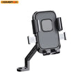 A Rotatable Navigation Stand for Motorcycles, Bicycles and Mobile Phones, Shockproof Riding, Rearview Mirror Version